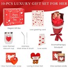 Valentine Spa Gift Set For Her  10-piece Luxury Self Care Box For Women
