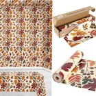 100ft X 54in Thanksgiving Plastic 1200  X 54   rectangular  Brown Leaves