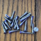 Antique Wood Screws   6 X 3 4    Slotted Flat Head Steel American  20 Pk Free Ship
