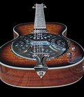 New 12 String Acoustic electric Resonator Guitar-beautiful Flame Top-full-size