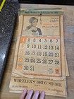 Large Rexall Drug Store Calenders 1930 s Conplete Lot Of 6