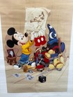 Disney Mickey Mouse 60 Years In Pictures Poster Kodak 1988 Vintage Worn