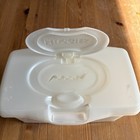 Vtg Huggies Baby Wipes Hard Case White Refillable Plastic