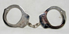 Hwc Stainless Steel Handcuffs Double Locking For Security Police Vintage No Keys