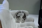 2001 W 1oz Us American Silver Eagle  1 Dollar Proof Bullion Original Box  coa   