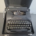 Vintage Smith Corona Sterling Floating Shift Portable Typewriter W case  tested 
