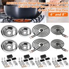 Mp22ya Electric Range Burner Element Set With 4pcs Drip Pans For Kenmore Maytag