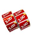 1000 1 5 x1   3 00 Books Price Point Of Sale Red   Yellow Labels Stickers