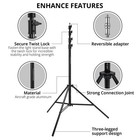 Flashpoint Pro Air-cushioned Heavy-duty Light Stand  black  13    fp-s-13-v2