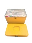 Two Vintage 1970s Wilson Wil-hold Usa Sewing Boxes Filled With Supplies 
