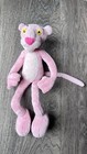 Vtg Pink Panther 12    Bendable Plush Stuffed Animal Toy Clean