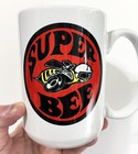 Orange Dodge Super Bee Logo Large 15 Oz  2 Sided Ceramic Mug