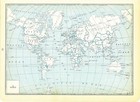 1937 National Atlas Vintage Map Pages - North America Map On One Side And Wor   