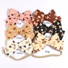 12pcs 4 8  12cm Baby Girls Headband Infant Hair Accessories Cloth Tie Bows