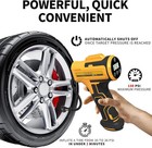 Tire Inflator Portable Air Compressor  Cordless Handheld Air Pump With Digital T