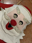 Mcm Vintage Bucilla Santa s Mail Felt Sequin Christmas Wall Hanging Folk Art Euc