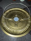 Vintage Decorative Chimney Flue Cover Summer Harvest Farm Scene Metal 8 Inch