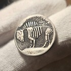 Hobo Nickel Coin Hand Engraved Skull   Skeleton On A No-date Buffalo Nickel 