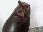 Ironwood Hand Carved Wooden Owl Figurine Vintage Sculpture 8 5  Tall