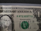 2013 One Dollar Note Over Inked Serial Numbers  1  Top And Bottom