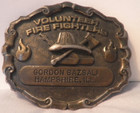 Volunteer Fire Fighters Belt Buckle-hampshire  Il-gordon Bazsali-on Name Plate