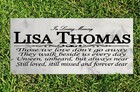 Personalized Loved One Memorial Stone Remembrance Plaque Solid Marble