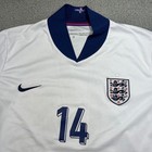 Nike England National Team Soccer Jersey Mens 2xl White Navy Dri-fit  14
