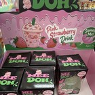 Nee Doh Super Squishy Pink Strawberry Drink Squeeze Toy Ages 3 