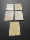 El Salvador 1890 National Emblems Set Of 5 Stamps Mh Uncancelled 1-10
