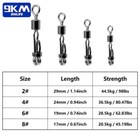 10pcs Fishing Rolling Swivel Barrel Swivel Fishing Fast Connector Fishing Tackle