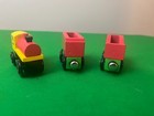 Melissa   Doug Farm Train Set Wooden Toy Engine Car And Caboose Lot Of 3