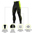 Men Summer Cycling Tights Padded Bike Pants Breathable Uv Sun Protection S-xl