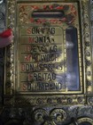 Rare Antique Gothic German Cast Brass Perpetual Desk Calendar 