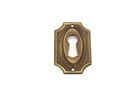 1 5 8 Keyhole Cover Plate Escutcheon Furniture Key Hole Lock Plate Antique Brass