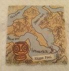 Trader Sam   s Hippo Pool Puzzle Piece Coasters  Set Of 4 Identical  New  Unused