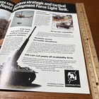 Vtg Aai Rapid Deployment Force Light Tank  Military Brochure Print Poster