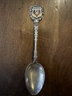 Vintage   sterreich Austria Enamel Crest Spoon 800 Silver Hallmarked Ornate