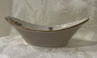 Floral Oval Senegal Fine China Trinket Pin Candy Dish W  Gold Detailing