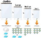 10 X Jumbo Vacuum Storage Bags Travel Space Saver Garment Seal Clothes Hand Pump