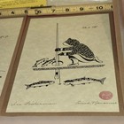 Three Vintage Enook Manomie Silkscreen Cards Signed W  Envelopes