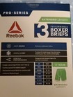 Men s Reebok Pro-series Performance Boxer Briefs 3 Pack Size M Open Box Mu110
