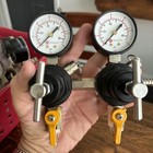 Kegco Commercial Grade Double Gauge Co2 Regulator W  Splitter Kc Yh-762-2 