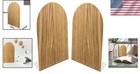 Elegant Metal Bookends Set Of 2 - Rust-proof  Non-slip Foam Pads Included