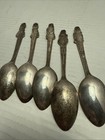 1930 s Carlton  Silverplate Dionne Quintuplets Girls Spoon Set Of 5