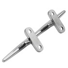 Boat Cleat 5 Inch 316 S s Dock Cleat Open Base Rope Cleat Fasteners With Screws
