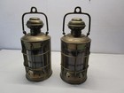 Vtg Port   Starboard Brass Lanterns Boat Ship Maritime Electric Lighted Bar Ware