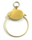 Vintage Charm Holder Pendant Vintage Jewelry Gold Plated Metal