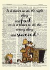 Calvin And Hobbes Dictionary Art Print Book Page Picture Poster Comic Book Decor