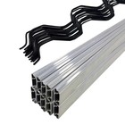 20 Pcs 6 6 Ft Wiggle Wire Lock Channel Greenhouse Spring Channel Aluminum Alloy