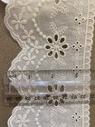 2 Yards Beige Vintage Inspired Cotton Embroidered Lace Trim  Eyelet   Scalloped